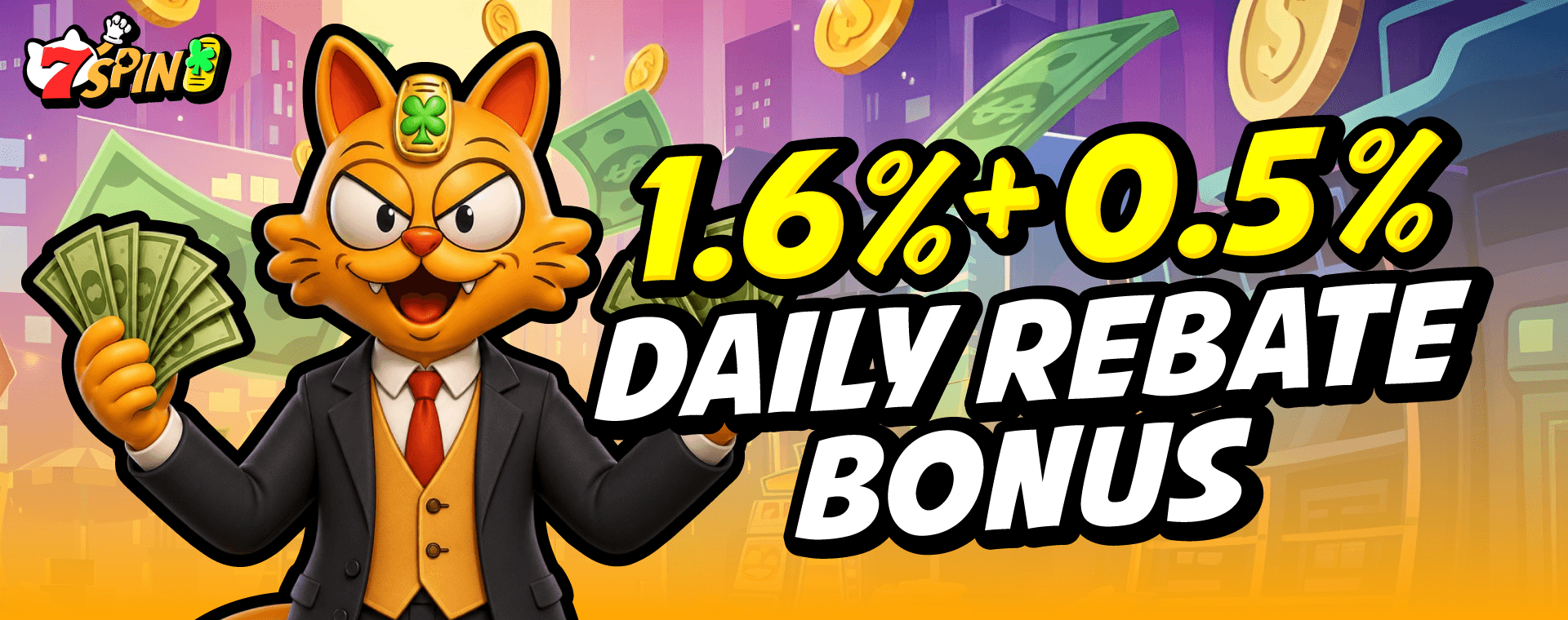 1.6% + 0.5% Daily Rebate Bonus