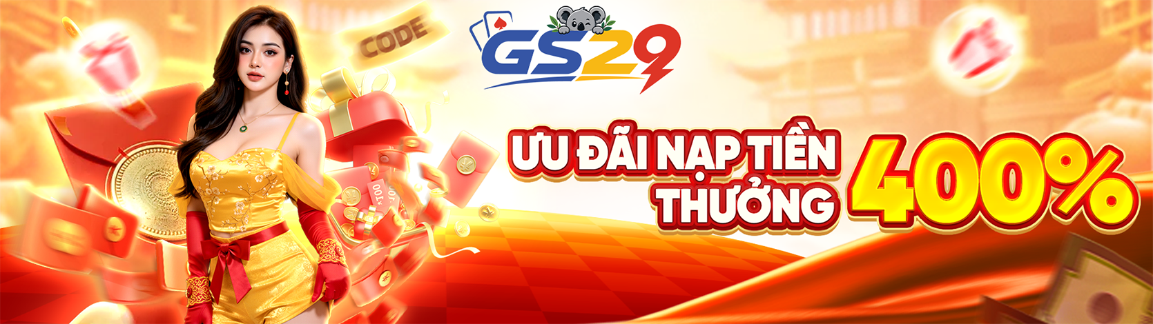 ƯU ĐÃ NẠP TIỀN– THƯỞNG 400%!